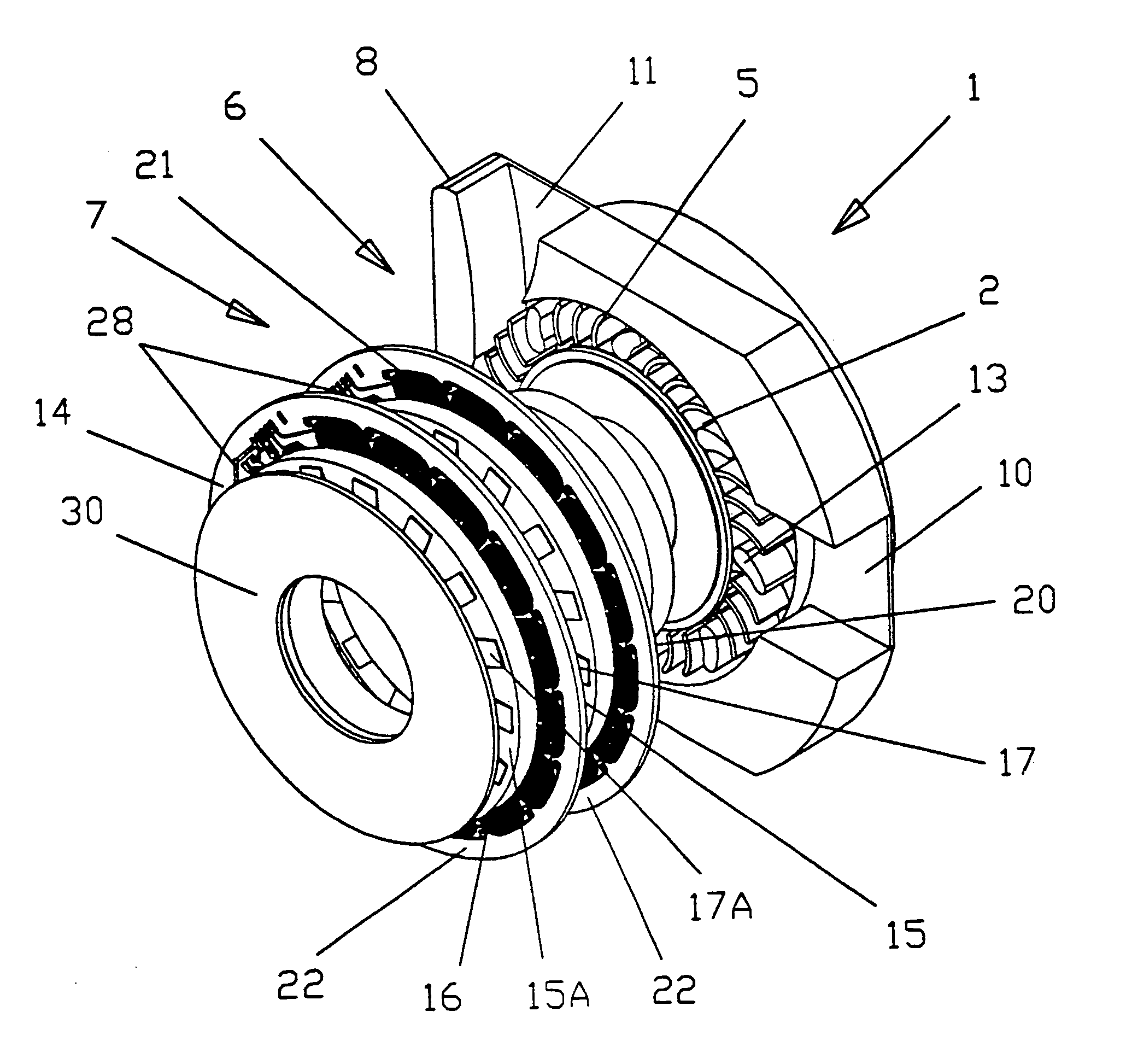 Integrated motorized pump