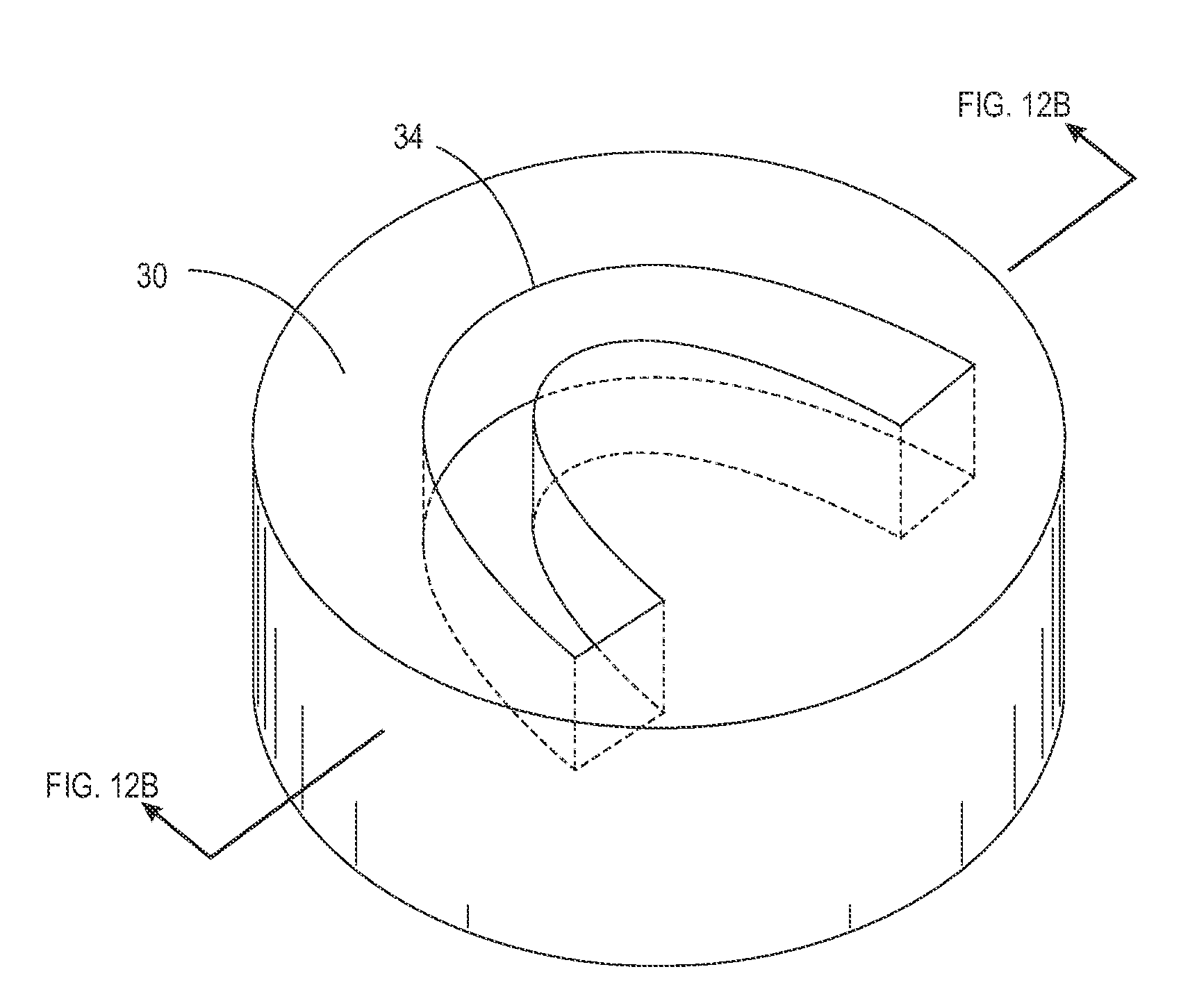 Stress-reduced denture base disc