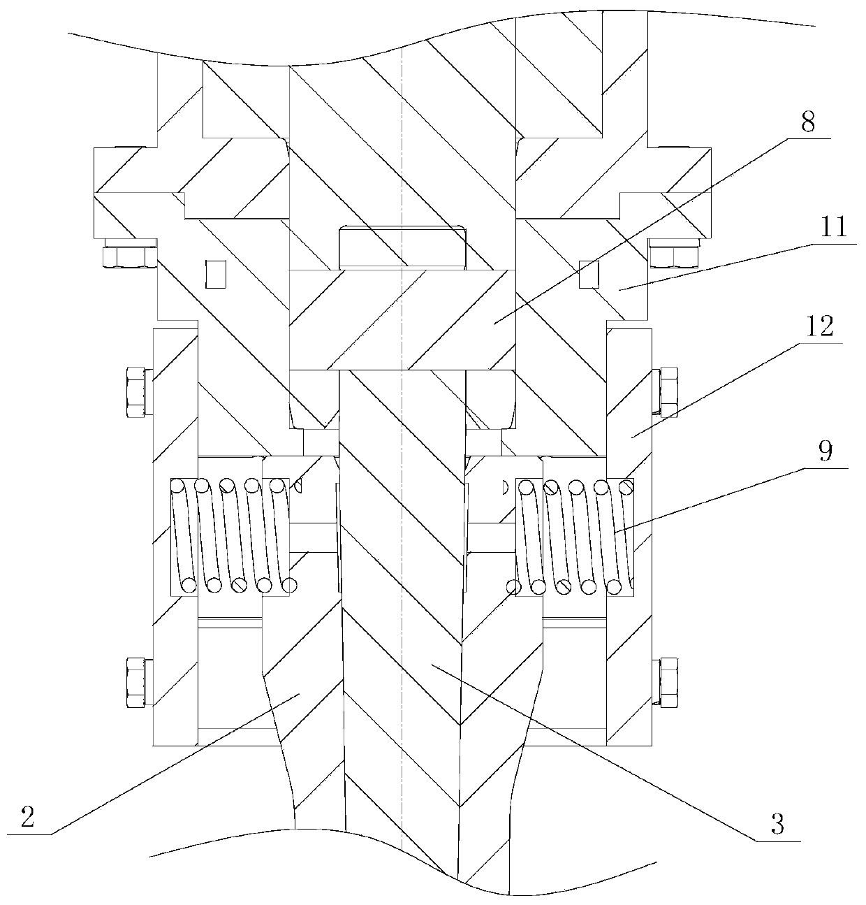 Double-cylinder force-increased splitter