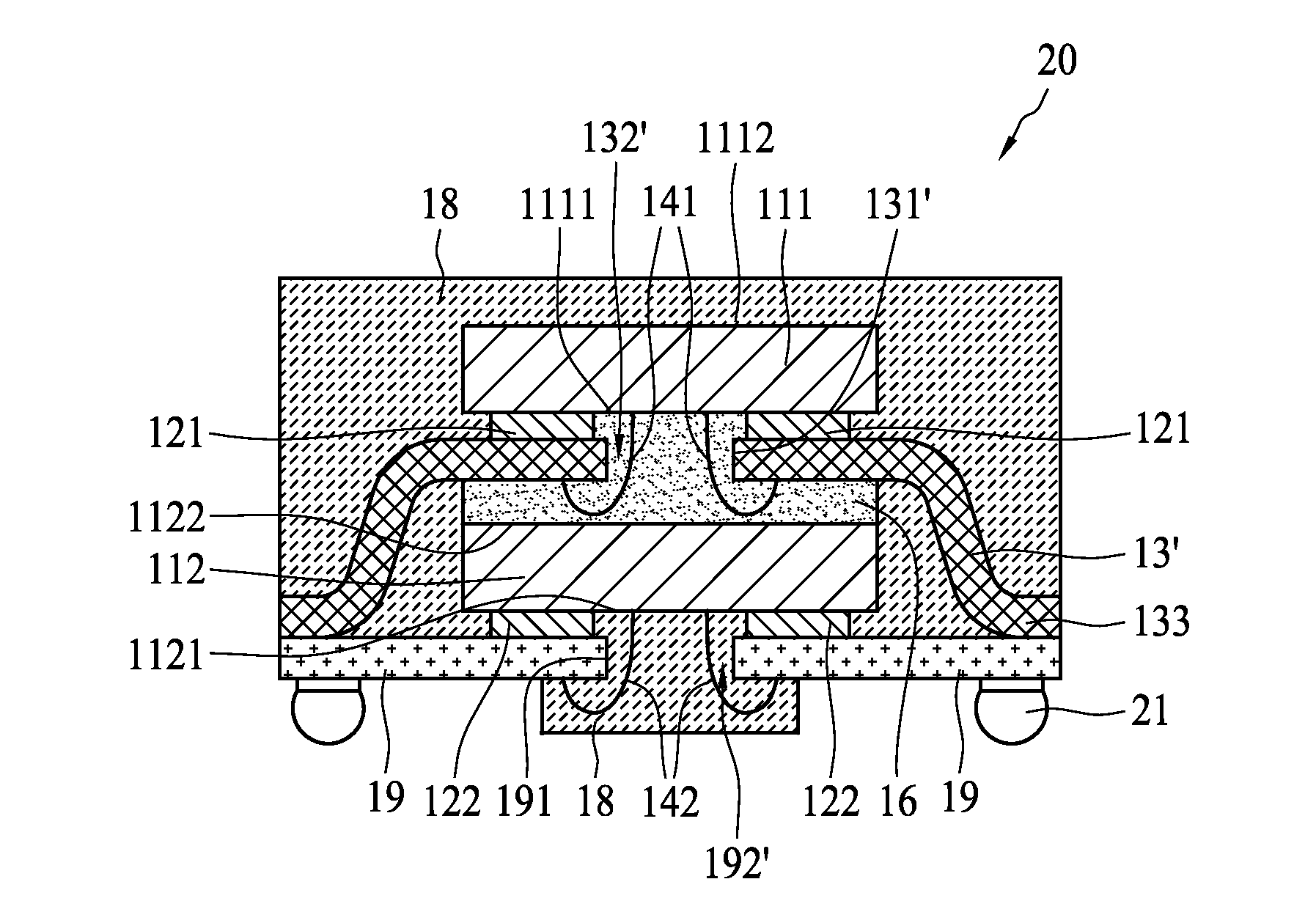 Stacked multichip package