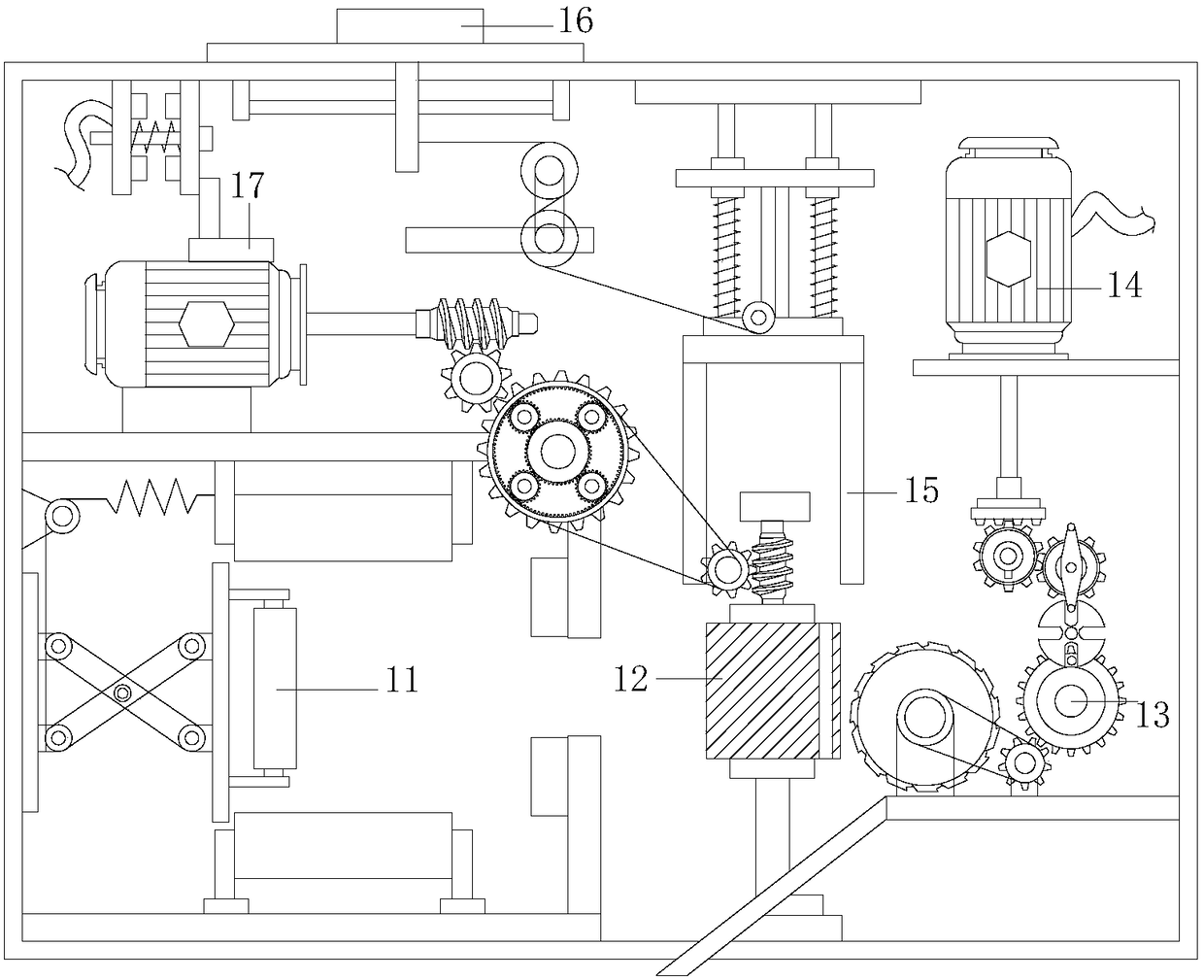 Aluminum profile tearing machine