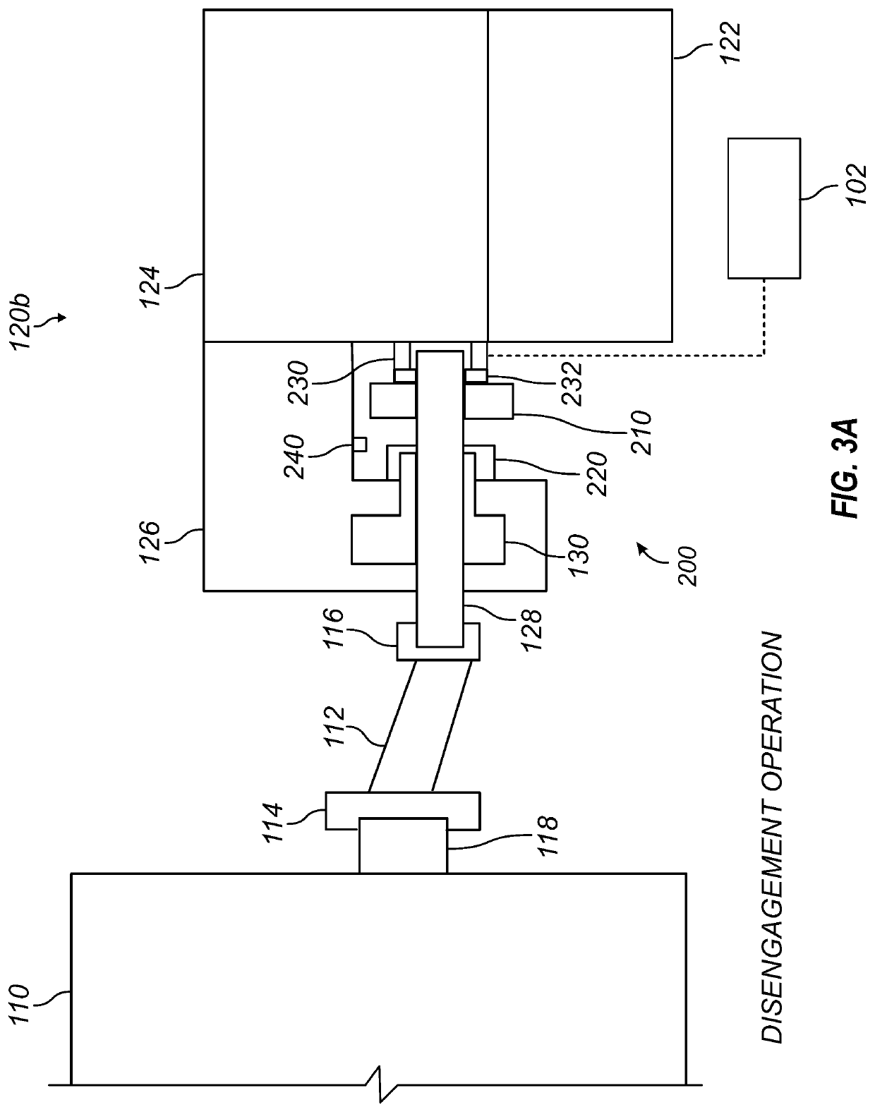 Engagement and disengagement with external gear box style pumps