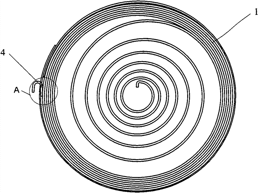 Flat spiral spring