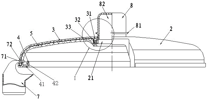 Protective energy-saving hood of pressure cooker