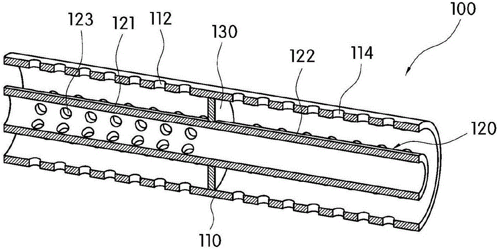 Perforated outlet pipe for forward osmosis or pressure retarded osmosis, and forward osmosis or pressure retarded osmosis module comprising the same