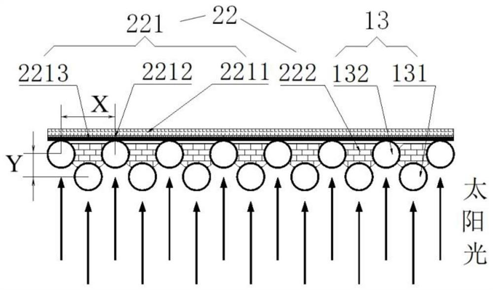 Tower type solar heat absorber with heat storage capacity