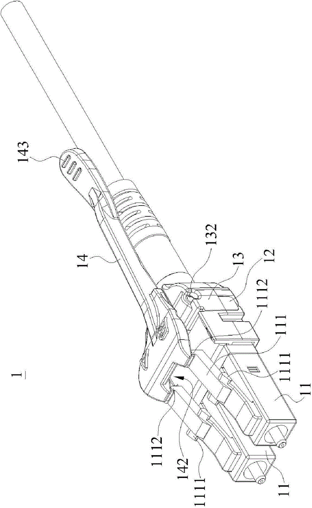 Duplex fiber optic connector plug