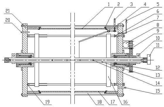 Vacuum ion plating method of wear-resisting layer on inner wall of metal cylinder