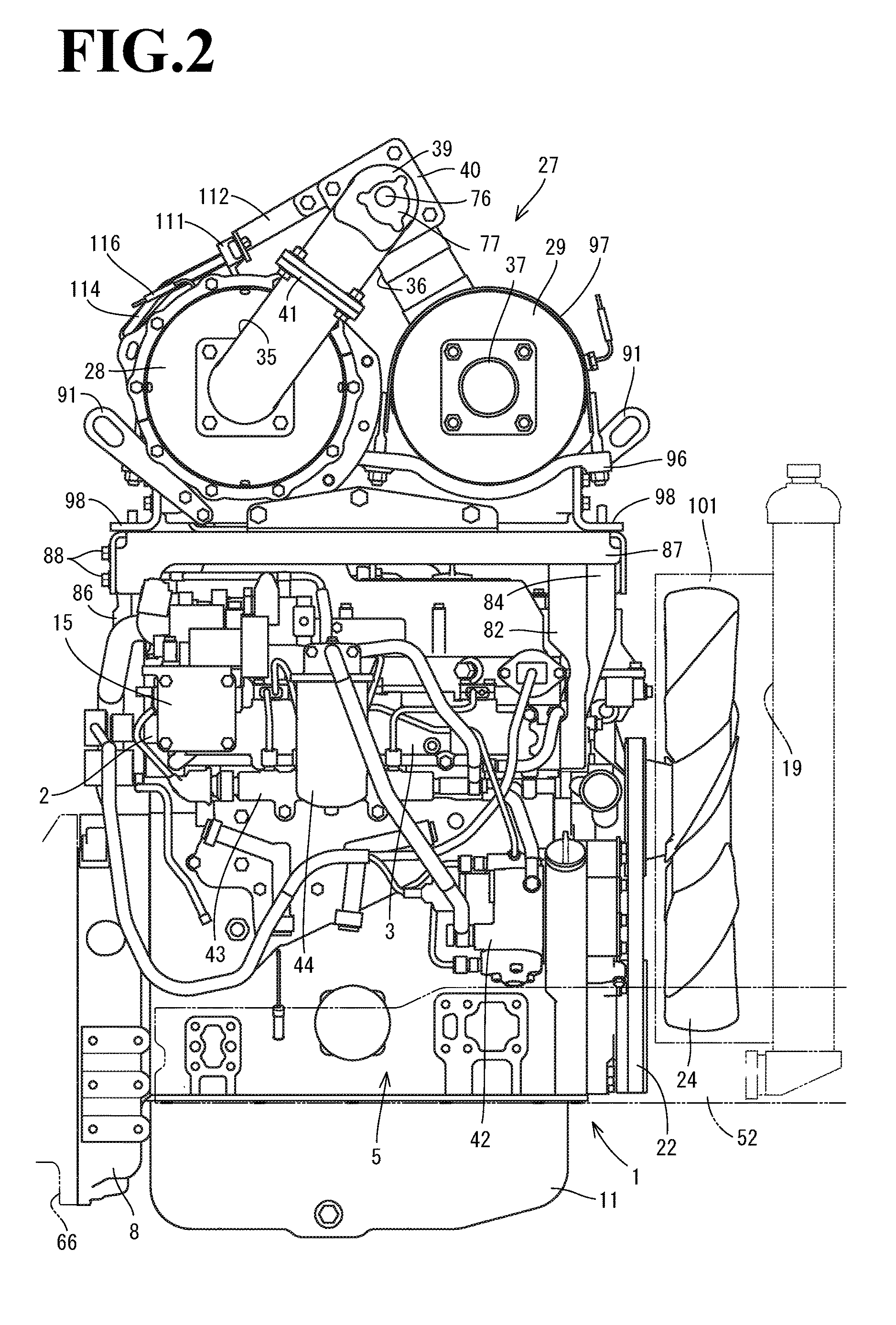 Engine device