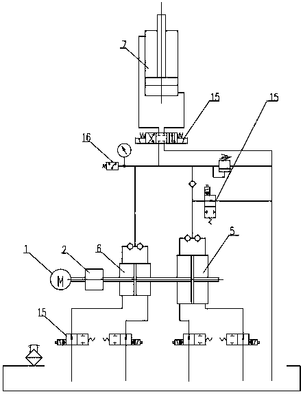 Novel hydraulic clamp oil source