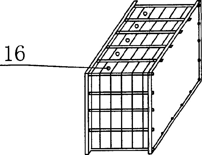 Piled integrative electrochemical oxygen-making trough