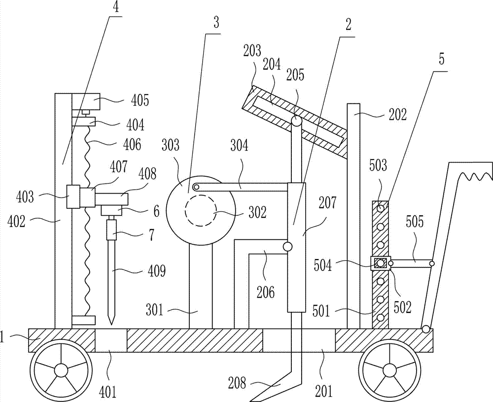 Snow shoveling device for highway traffic