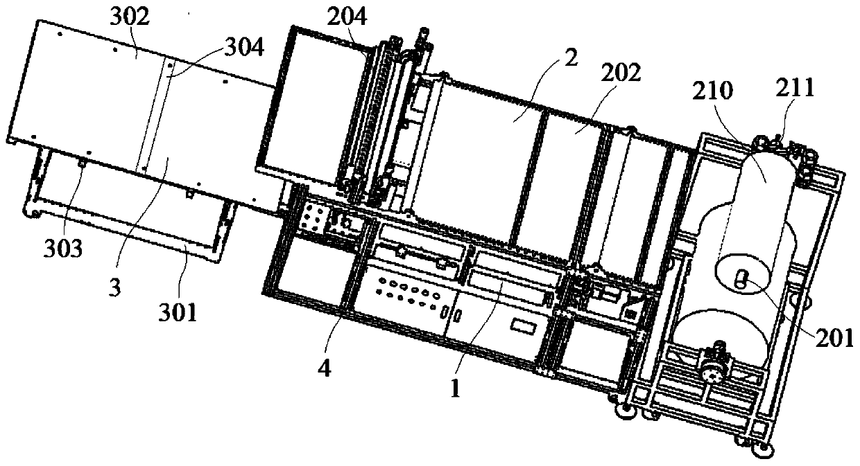 Cutting and laminating device for processing water purification filter element