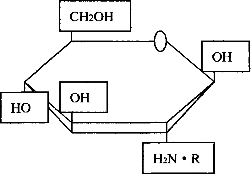 Aminoglucose unsaturated fatty acid salt and application of the same in preparing medicament for curing nerve immunity incretion disease