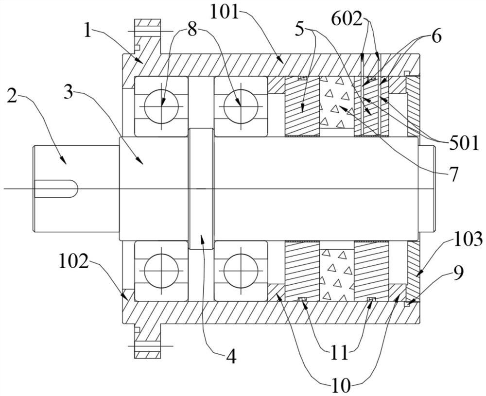 Magnetic liquid sealing device