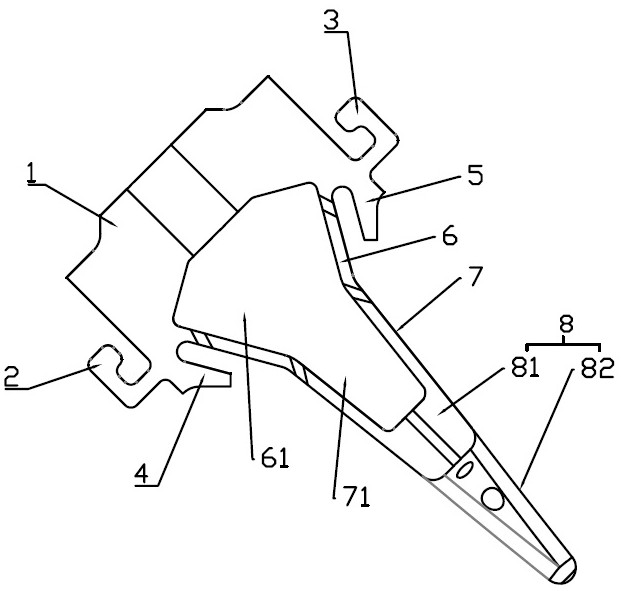 Center body of flame tube for radial staged combustion chamber