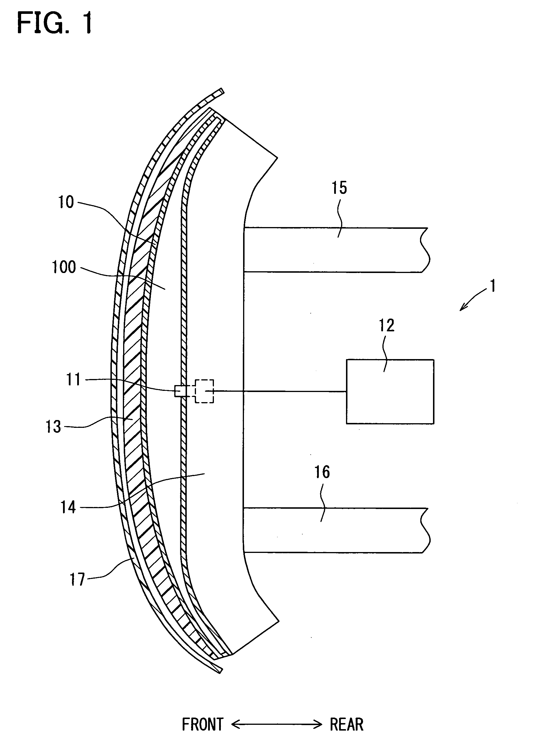 Collision detecting device