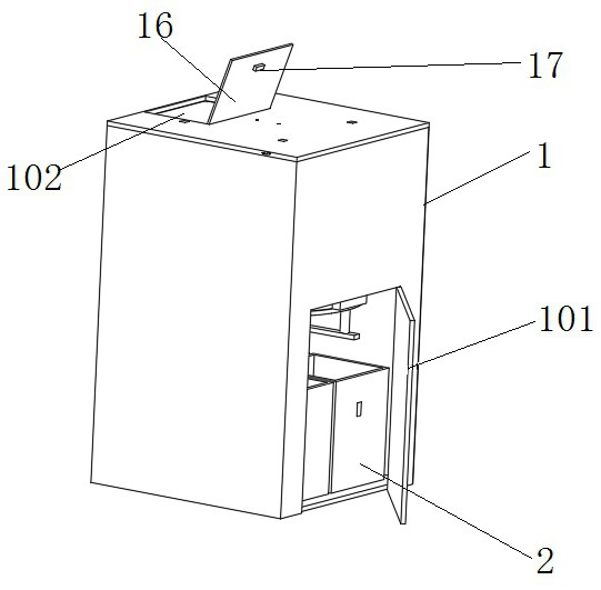 Rotary garbage classification dustbin and classification method