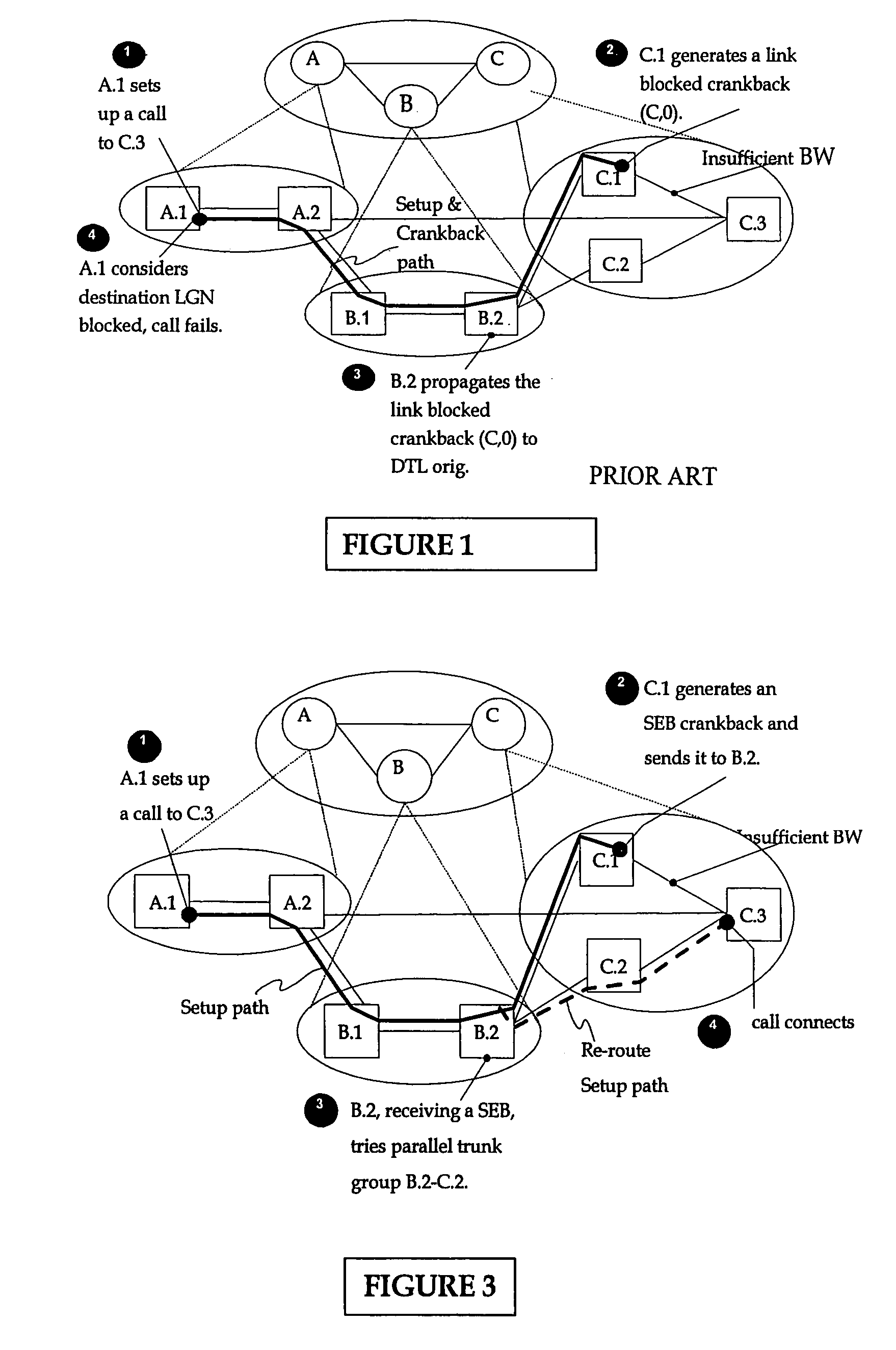 Procedures for improving call routing in PNNI networks