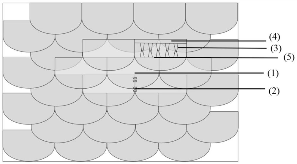 Textile structure material with stab-resistant performance