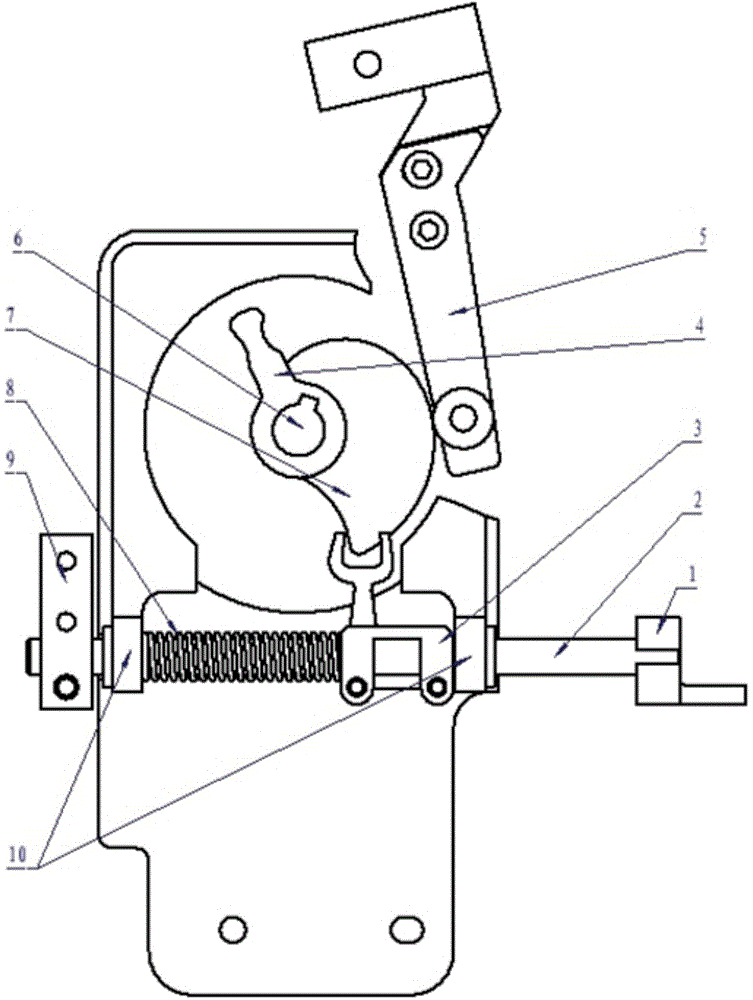 Thread trimming and presser foot raising driving device of sewing machine