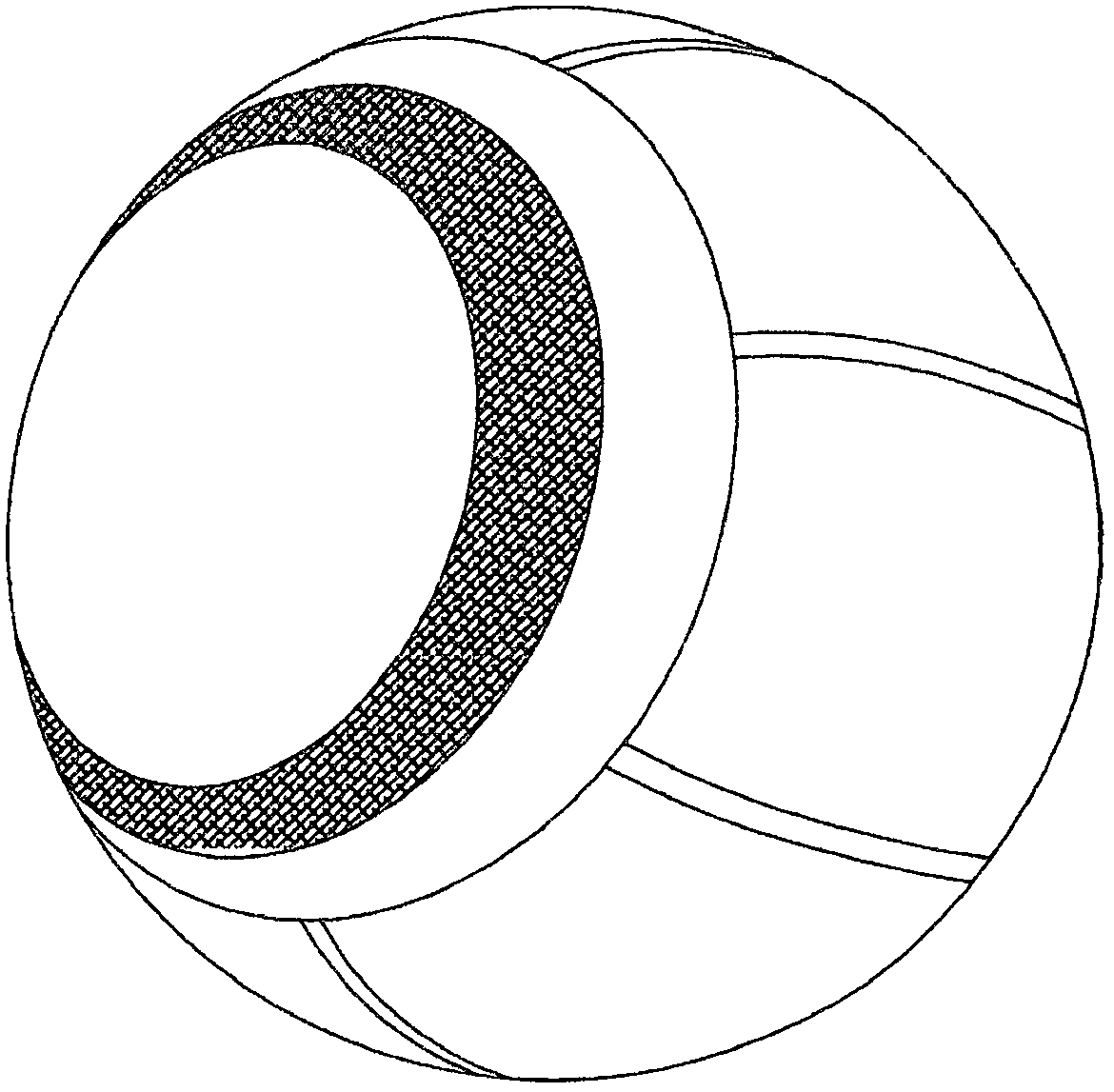 Environmentally friendly water-based adhesive mechanically laminated basketball