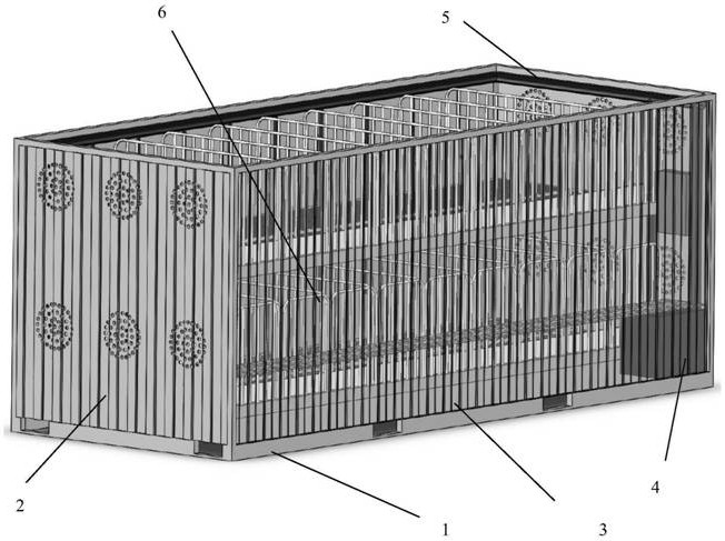 Heat-insulation, corrosion-resistant, wear-resistant and easy-to-clean breeding house and application thereof