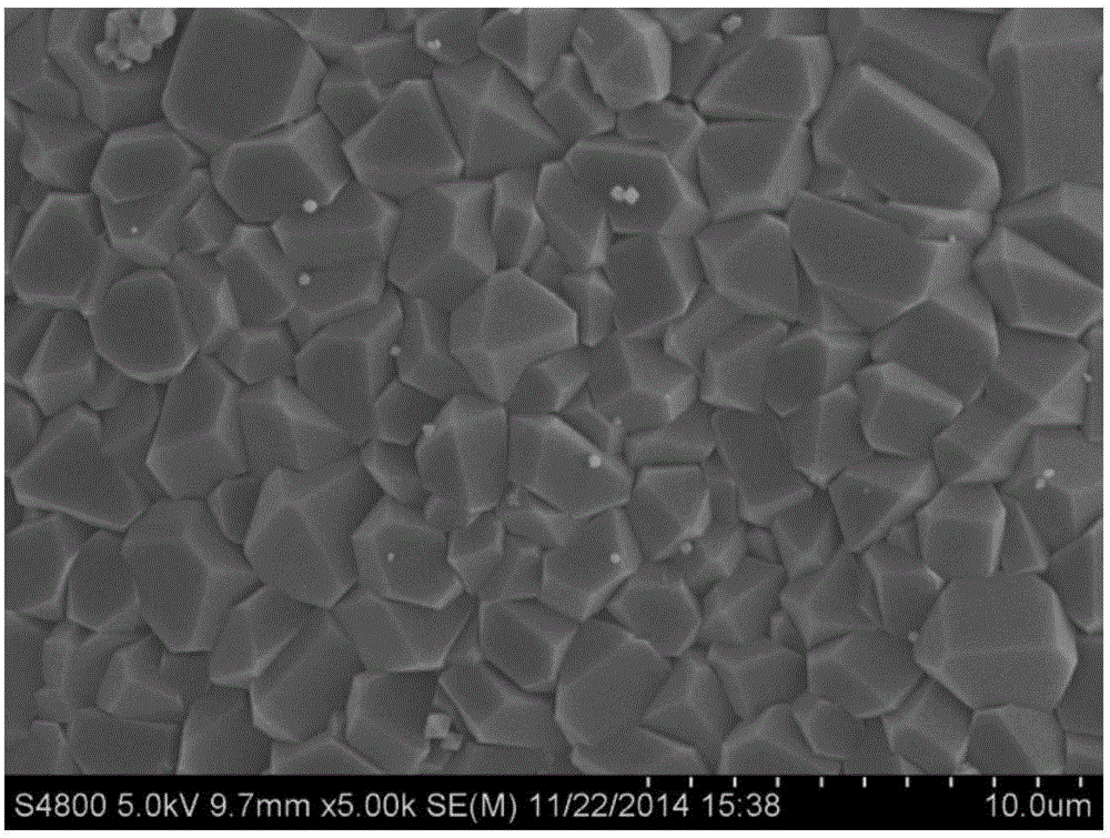 Sodium polystyrene sulfonate modified metal organic framework film and application thereof