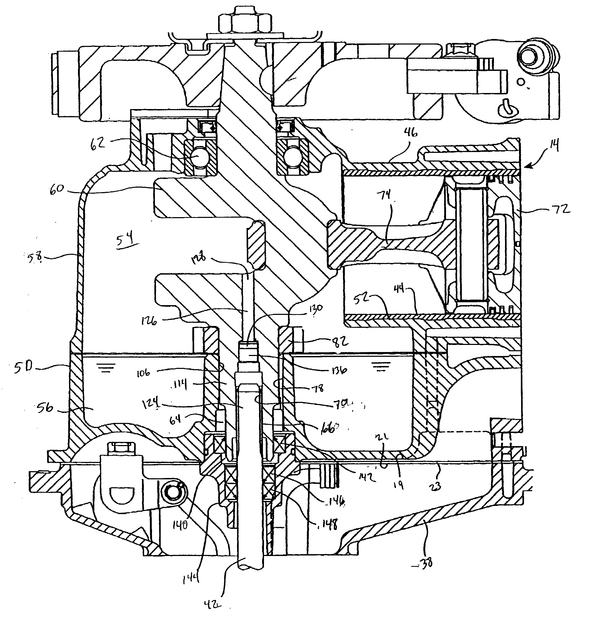 Lubrication system for outboard motor shaft coupling