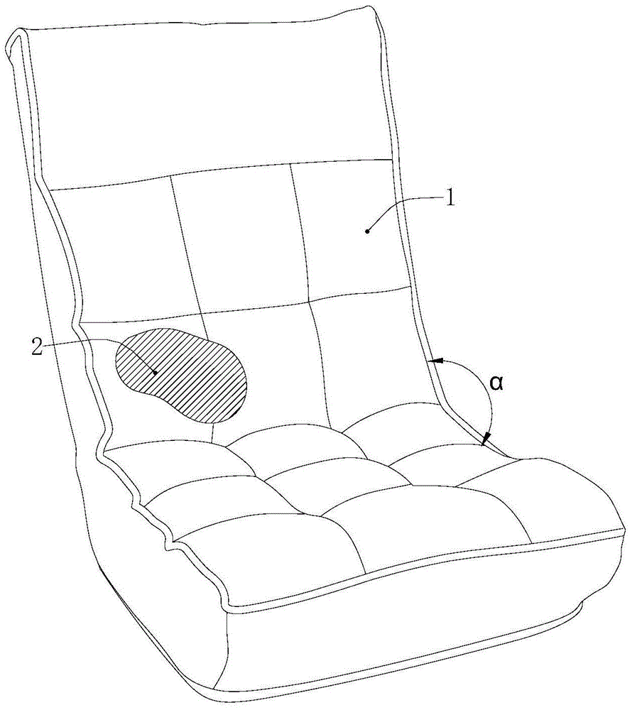 A folding soft-back chair