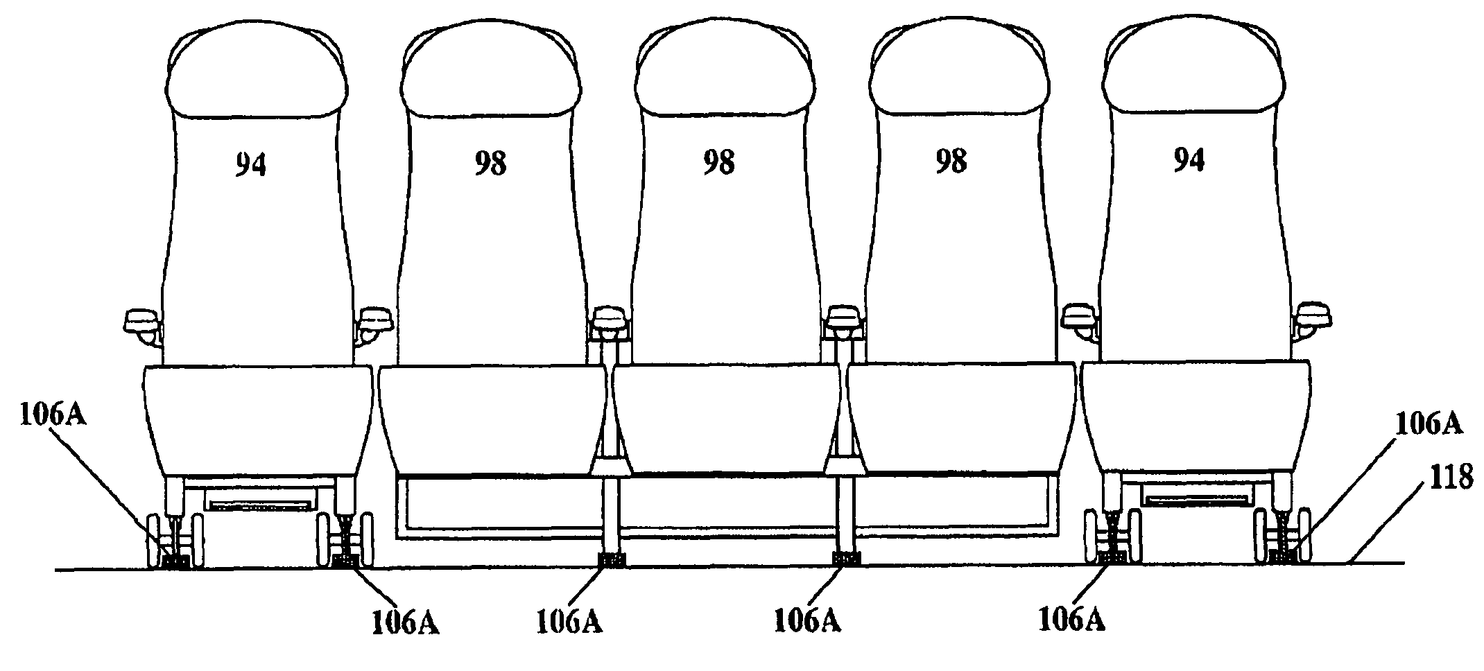 System and method for integrating handicapped accessible seats into aircraft interior configurations