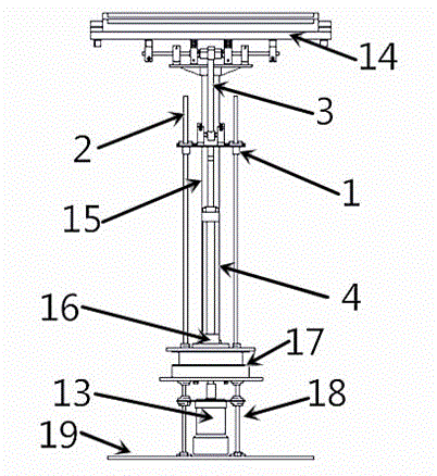 Double-shaft hydraulic-type panorama solar automatic tracking device