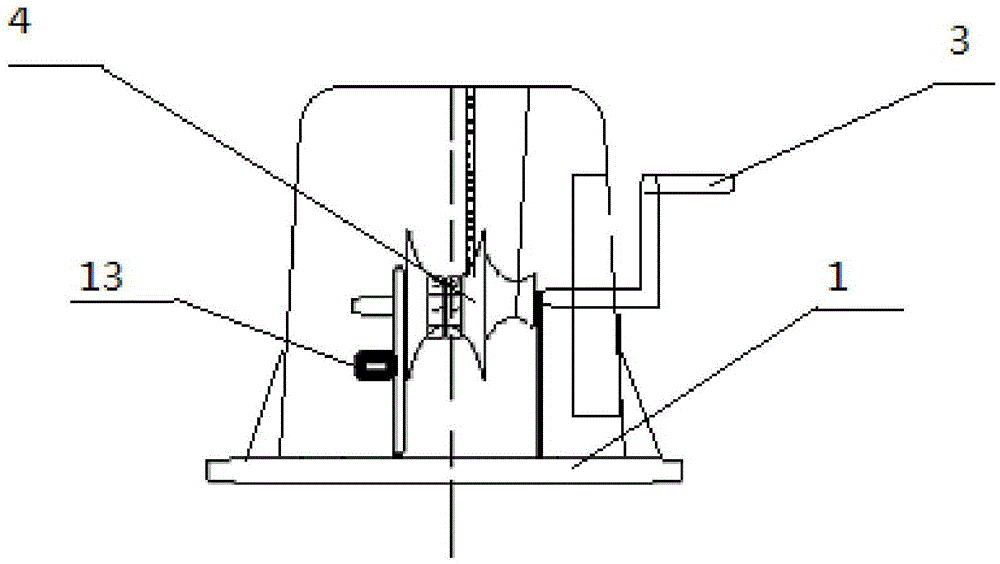 Lifting street lamp and maintaining method