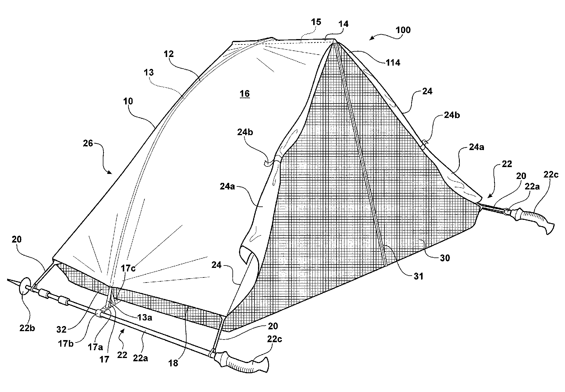 Single pole freestanding shelter