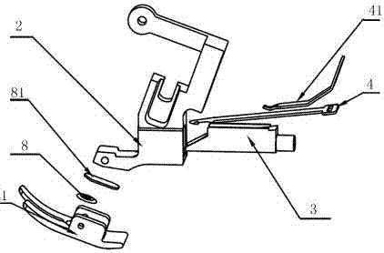 Anti-bird nest device for lockstitch sewing machine