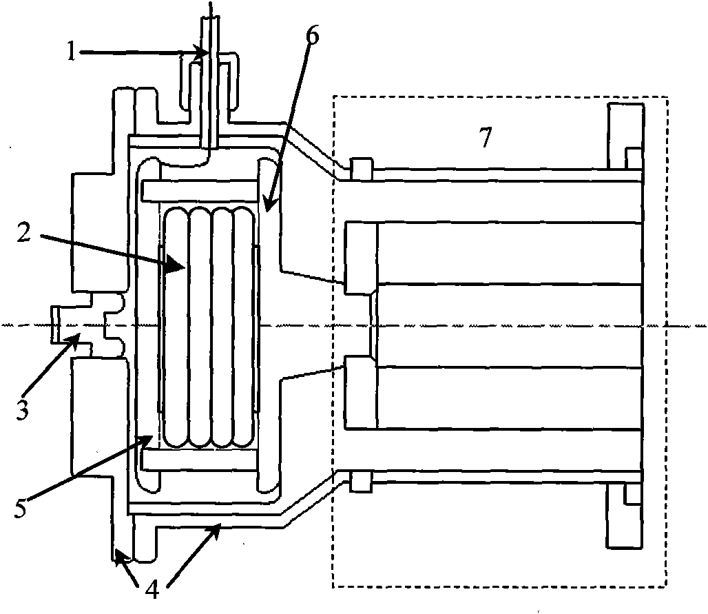 Switch and capacitor integrated fast frontier nuclear electromagnetic pulse source