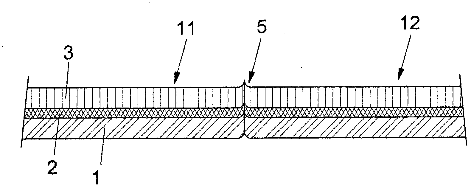 Simplified method for making an impermeable joining on three-layer or bi-layer fabric materials