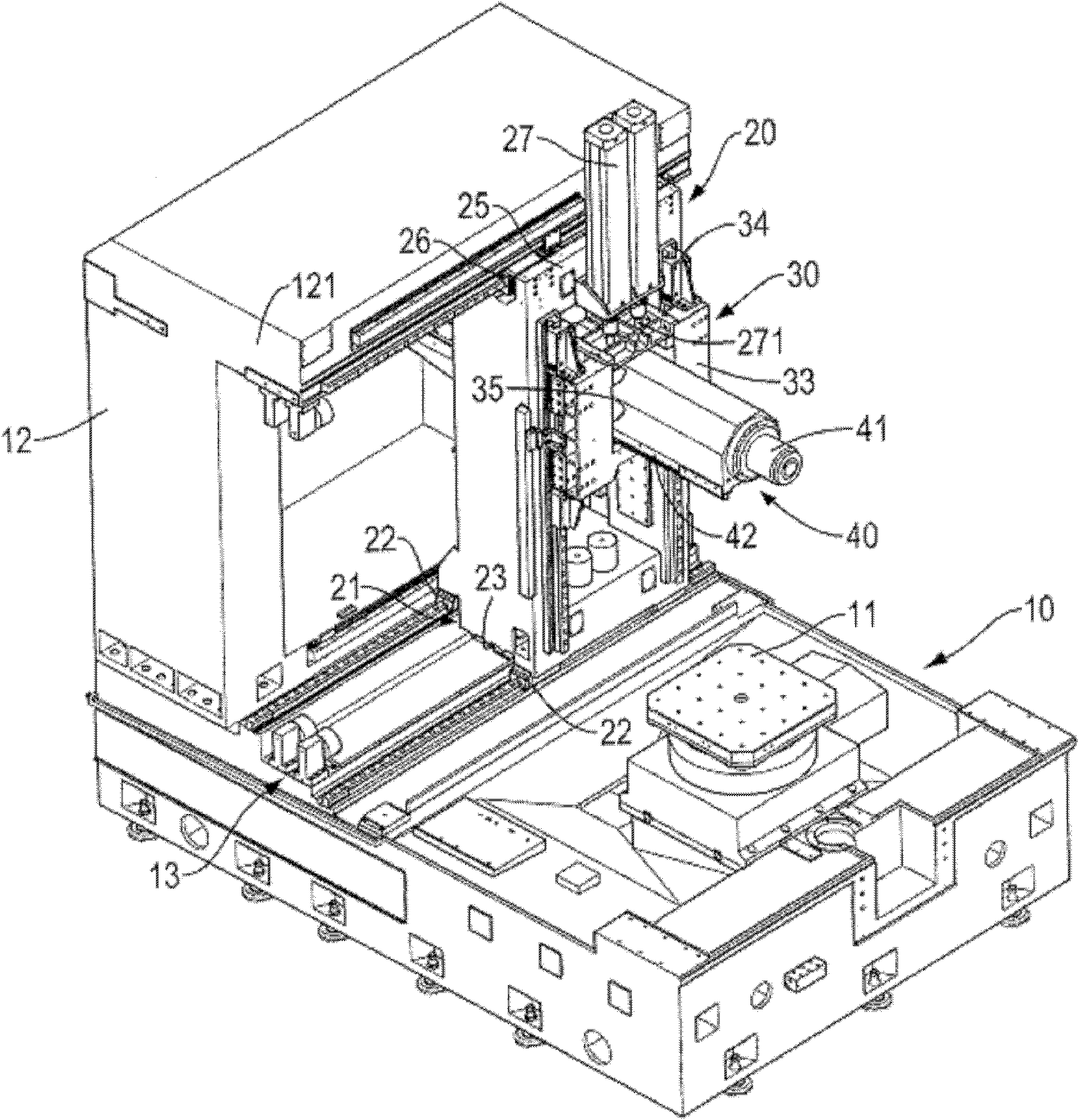 Novel multiaxis machining machine