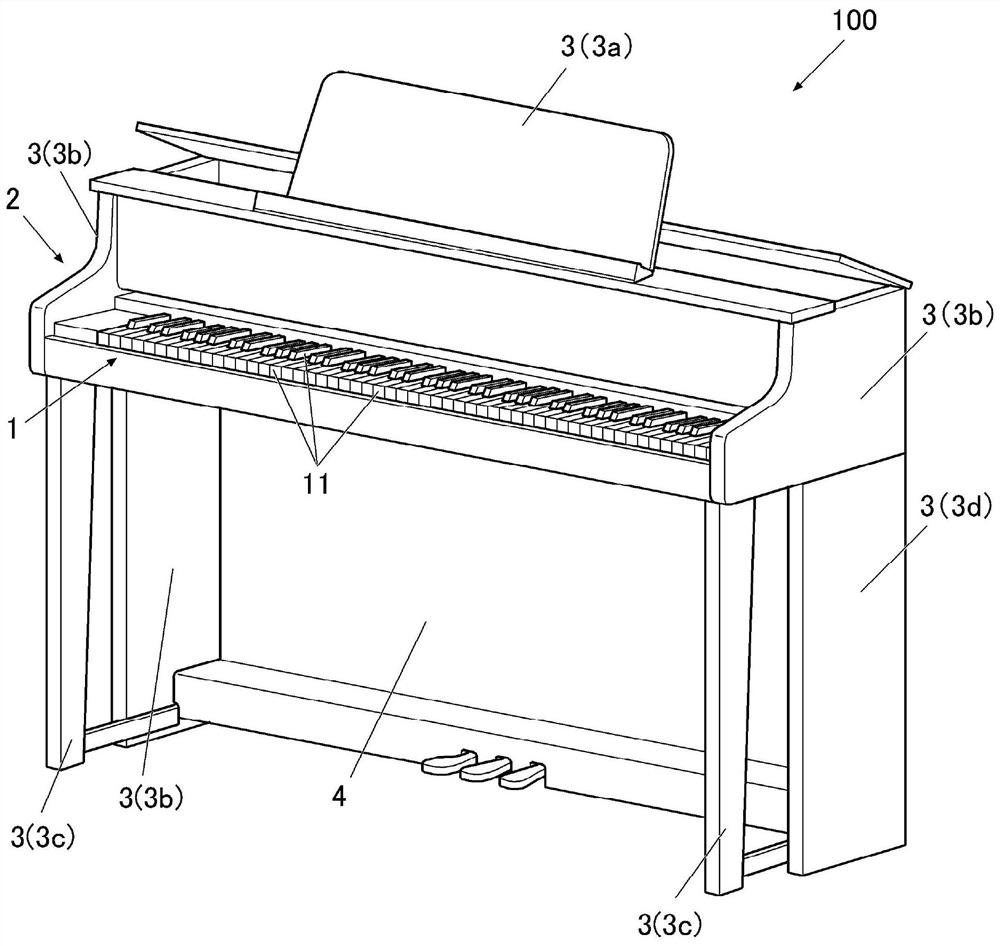 Keyboard instrument, method for manufacturing keyboard