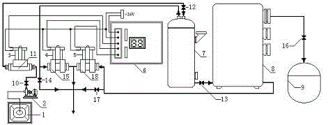 Water purifier having digital display function and manufacturing method thereof