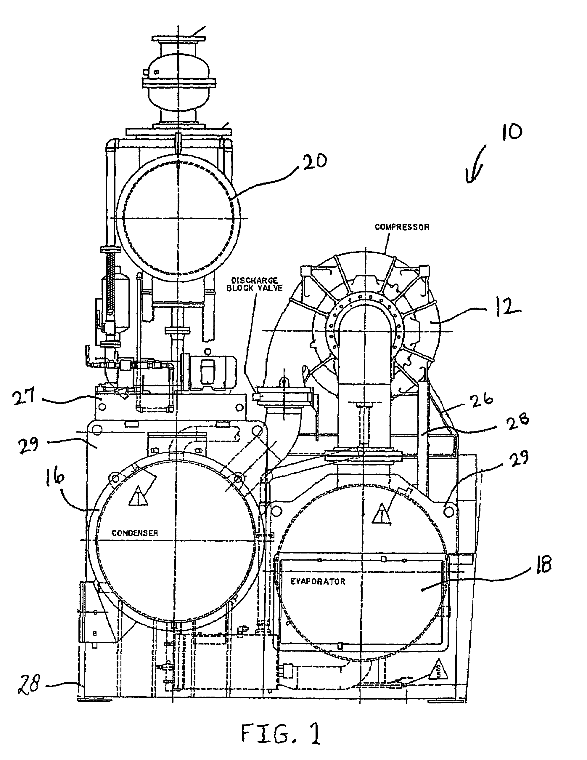 Automatic start/stop sequencing controls for a steam turbine powered chiller unit