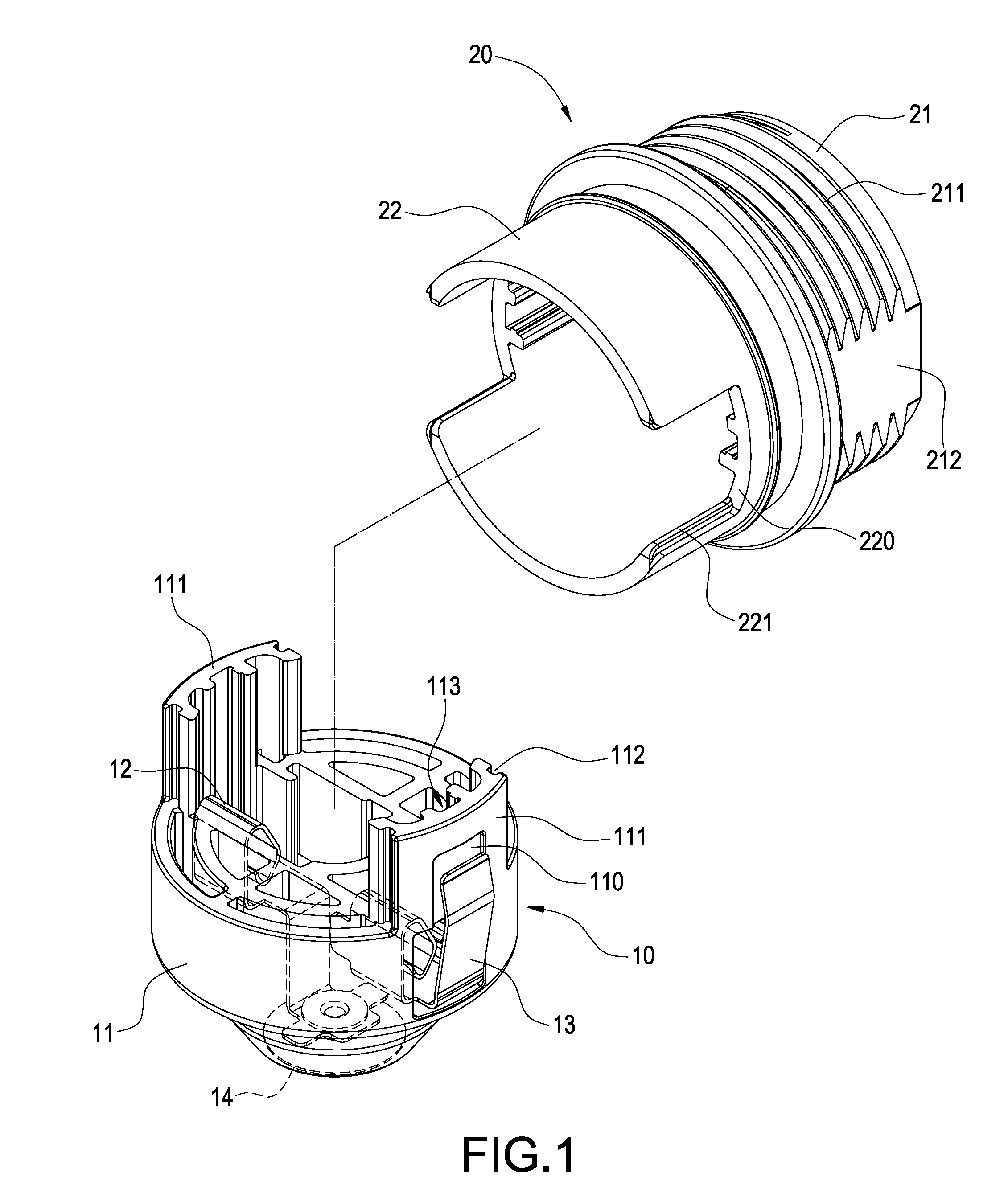 LED bulb and lamp head assembly with positioning structures