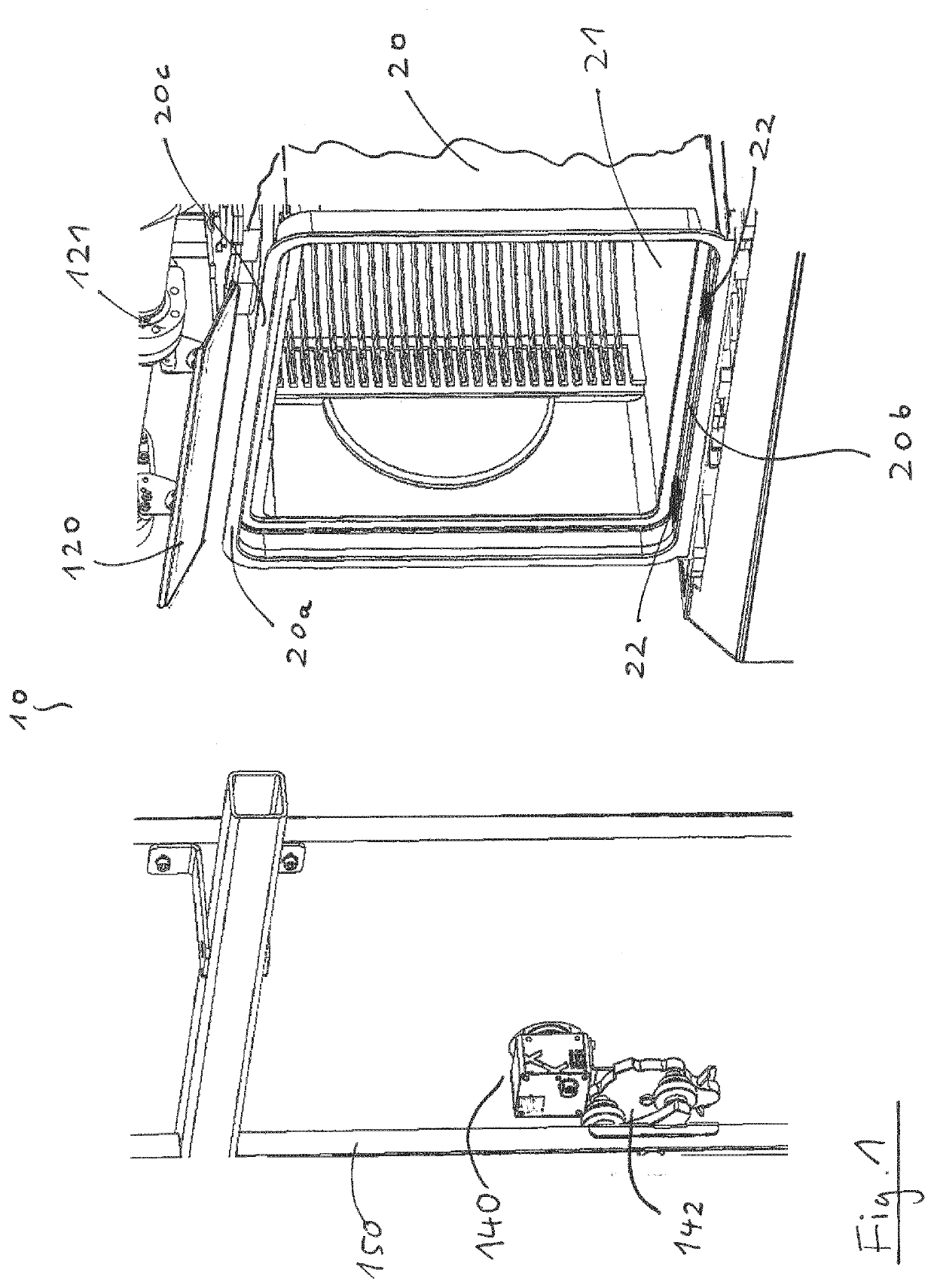 Inspection system and method of inspection for substrate containers