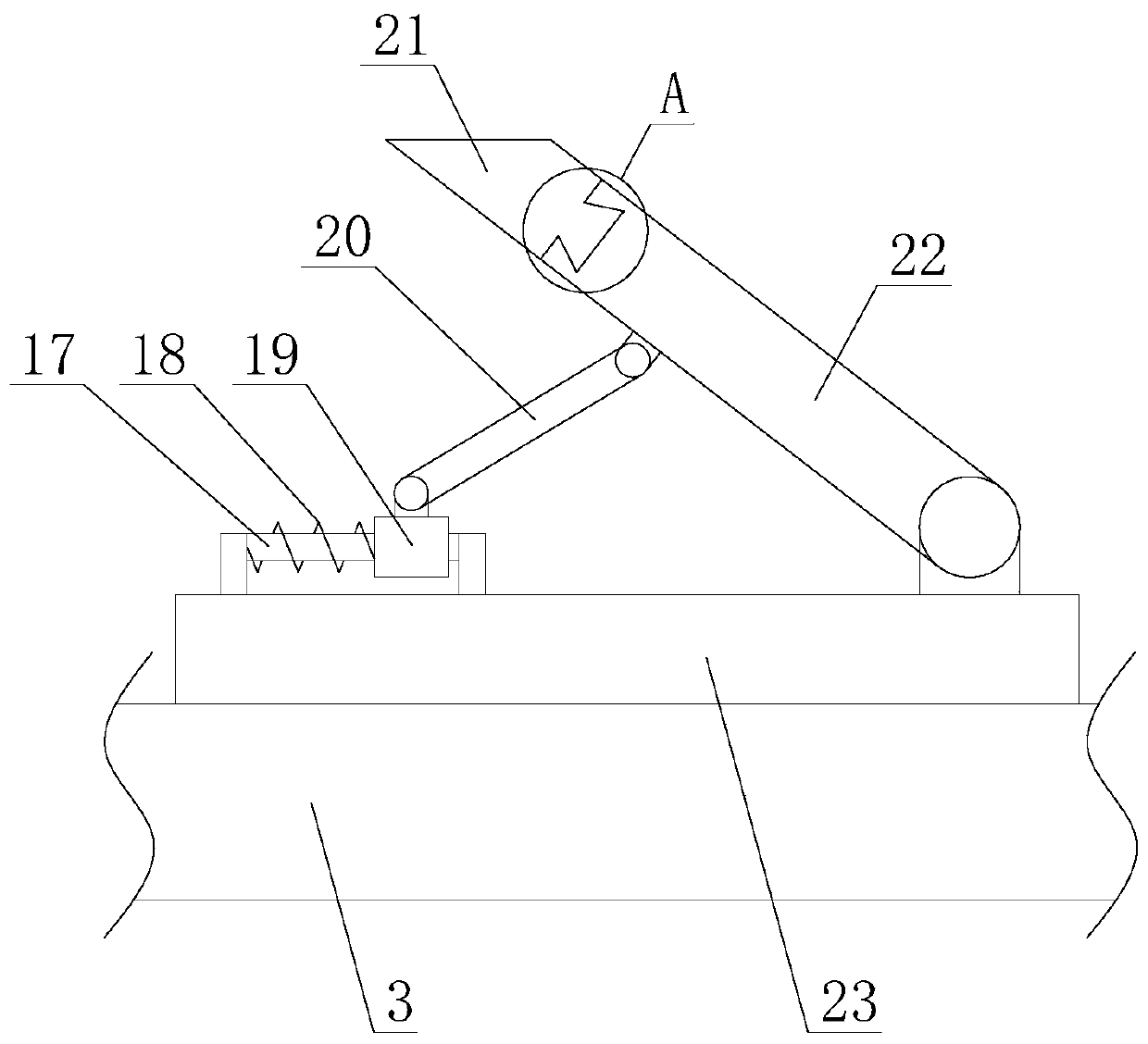 Efficient scraper conveyer with chain jumping prevention function