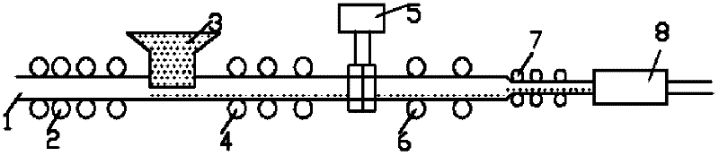 Manufacturing method of seamless flux-cored wire