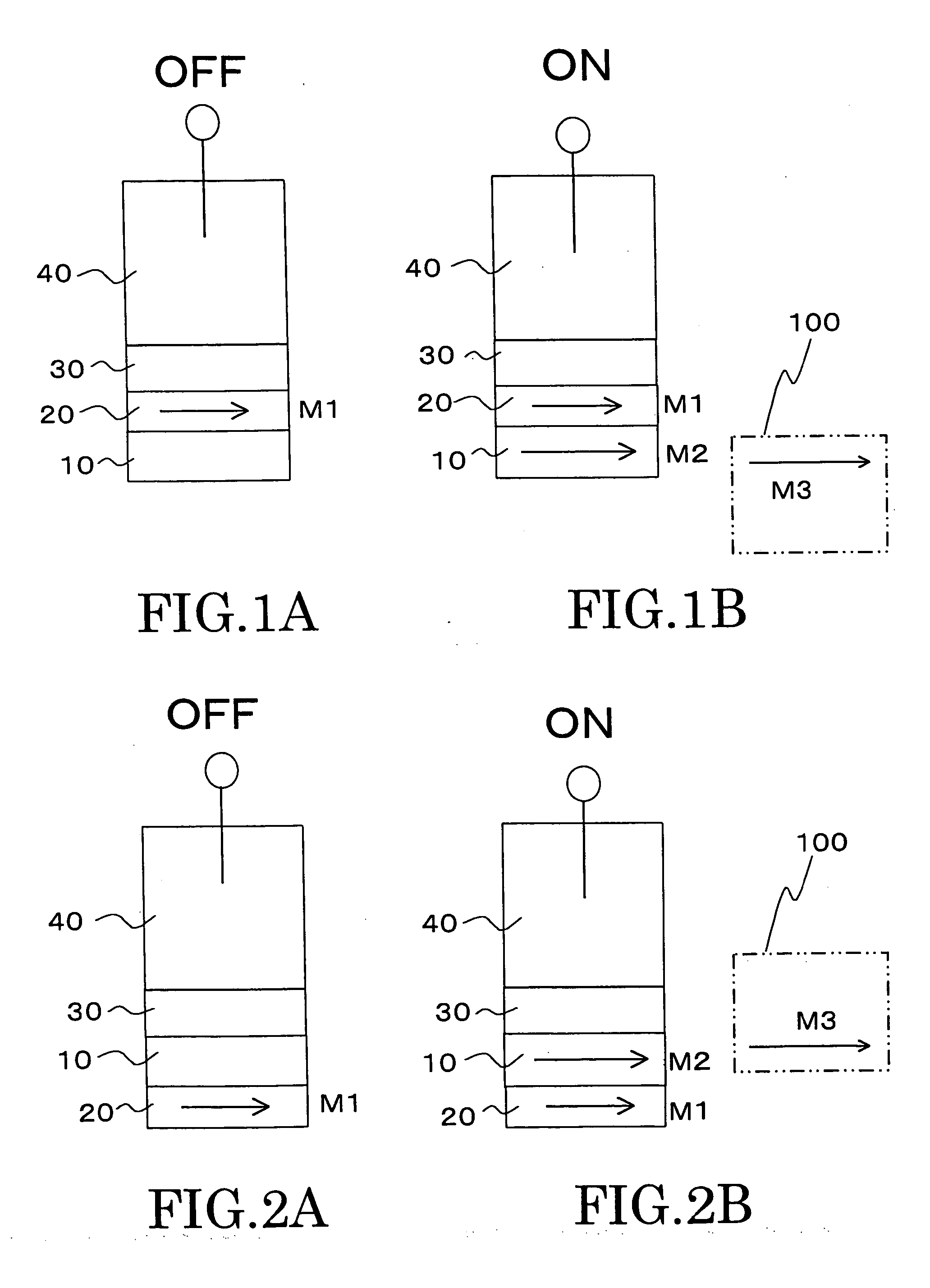 Magnetic switching element and a magnetic memory