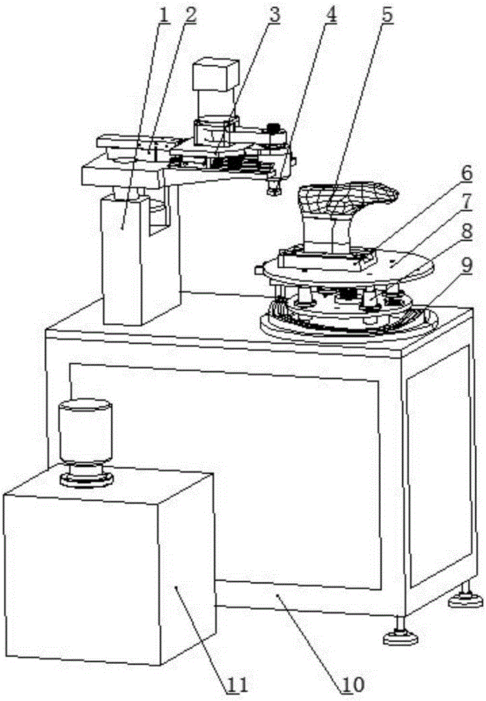 Upper rotary type raising machine and processing method thereof