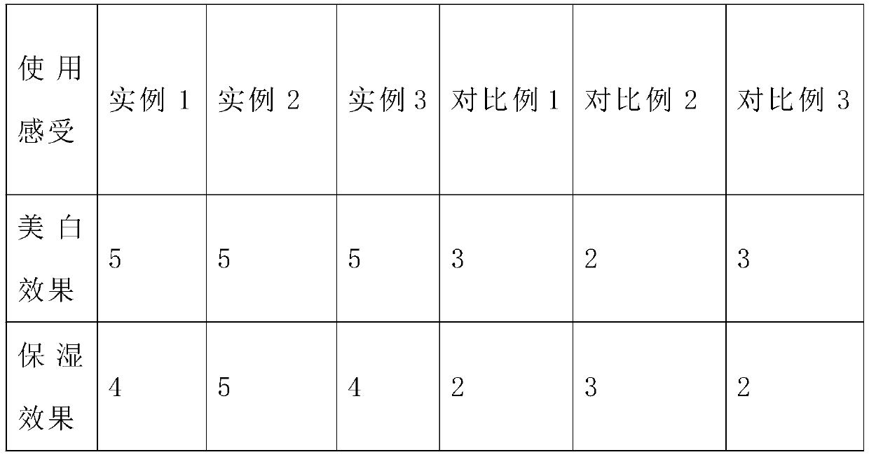 Whitening and moisturizing sleeping facial mask and preparation method thereof