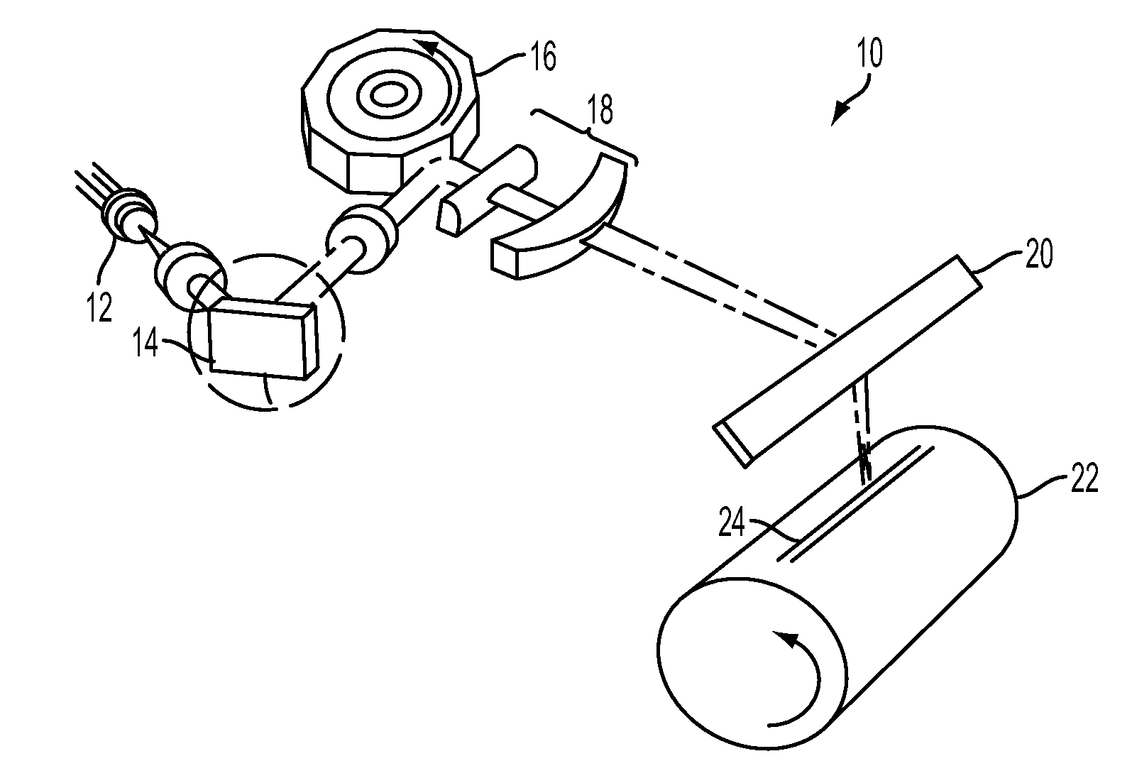 Agile beam steering mirror for active raster scan error correction