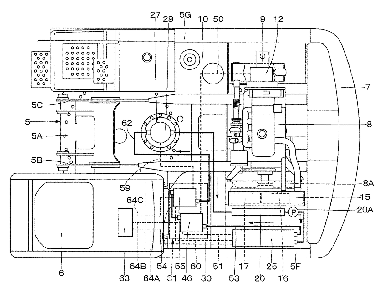 Hybrid-type working machine